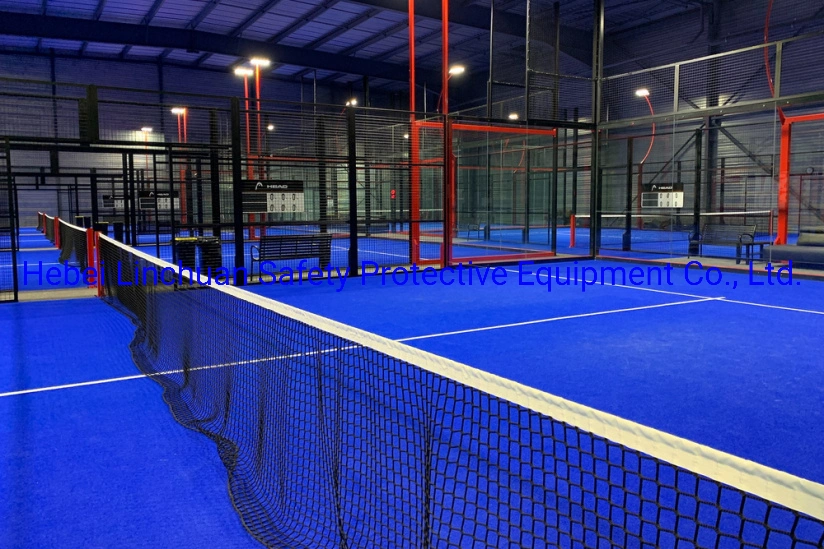 Padel Court Hochwertige Kunststoff Kunstrasen Tennis Padel Court Künstliche Rasen/voller professioneller Panorama-Sportplatz Padle Tennisplatz 10x20 m Tennisplatz