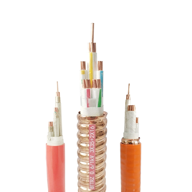 Bttrz Mineral Insulated Fireproof Cable Multi Core Copper Conduct Copper Sheath Power Cable