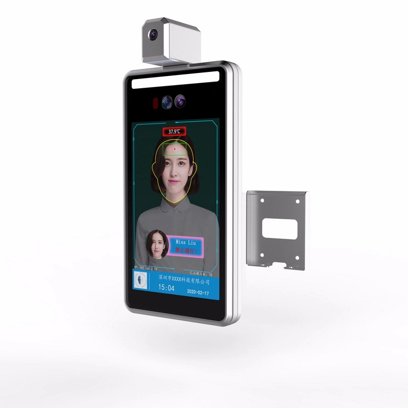 Tiempo de reconocimiento facial Non-Contact asistencia escáner térmico digital dispositivo termómetro