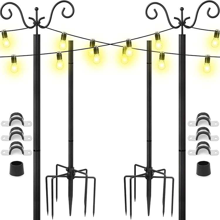 Jh-Mech Outdoor Easy Installation String Light Poles