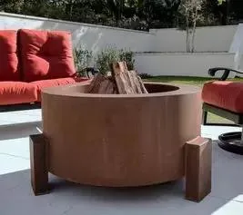 Diseño único redondo resistente Acero portátil Fire Pit