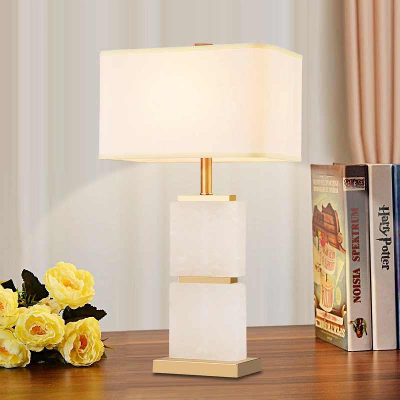 Fashion Interior Decorative Marble Table Lamp with Switch for Bedroom