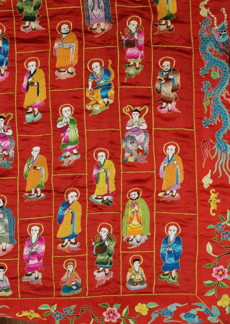 Thousand Buddha Clothing Related to The Religion, Pure Handmade Suzhou Embroidery