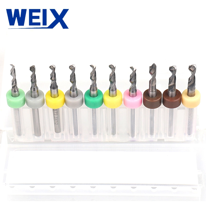 Weix 10PCS/Set 0.1mm-2.25mm Hard Alloy PCB Print Circuit Board Carbide Micro Drill Bits