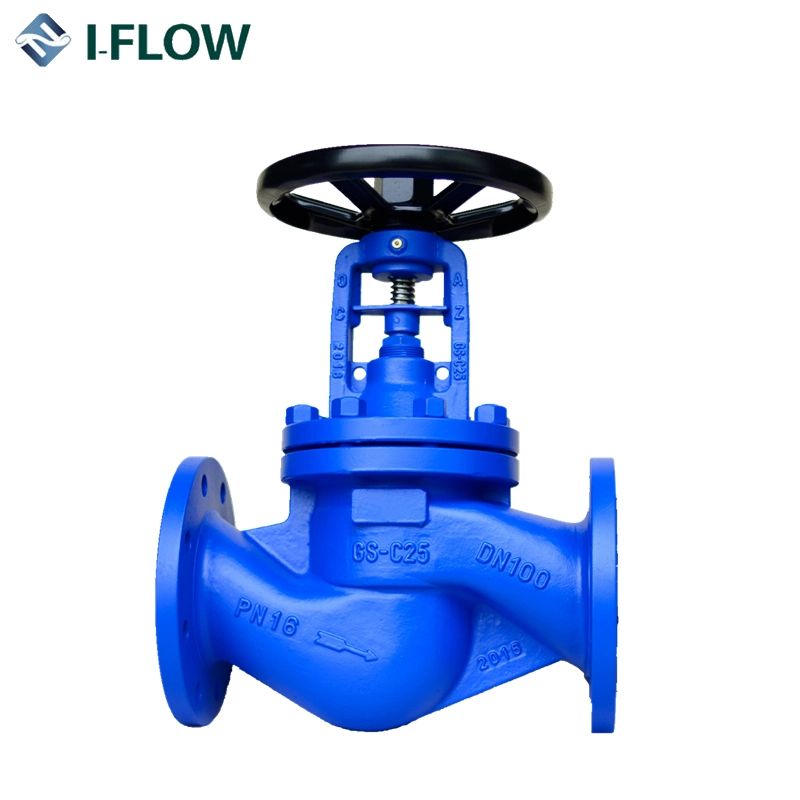 Cast Iron/Cast Steel Pn16 Steam Bellow Seal Water Globe Valve Price