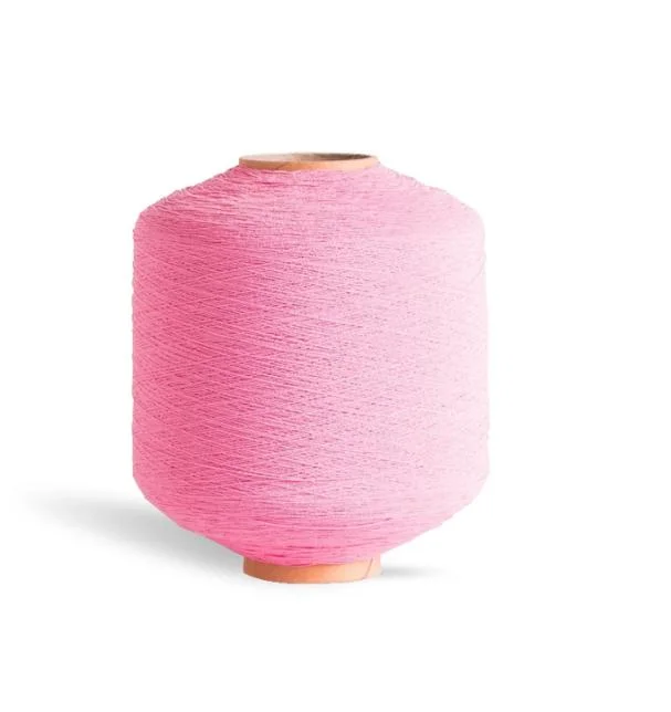 China Manufacturer 90#-180# Polyester Spandex Double Cover Yarn Elastic Rubber Covered Yarn