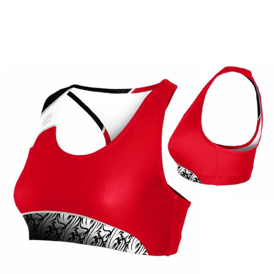 Wholesaling Custom Cheerleading Clothes Sublimation Cheer Practice Dance Bra