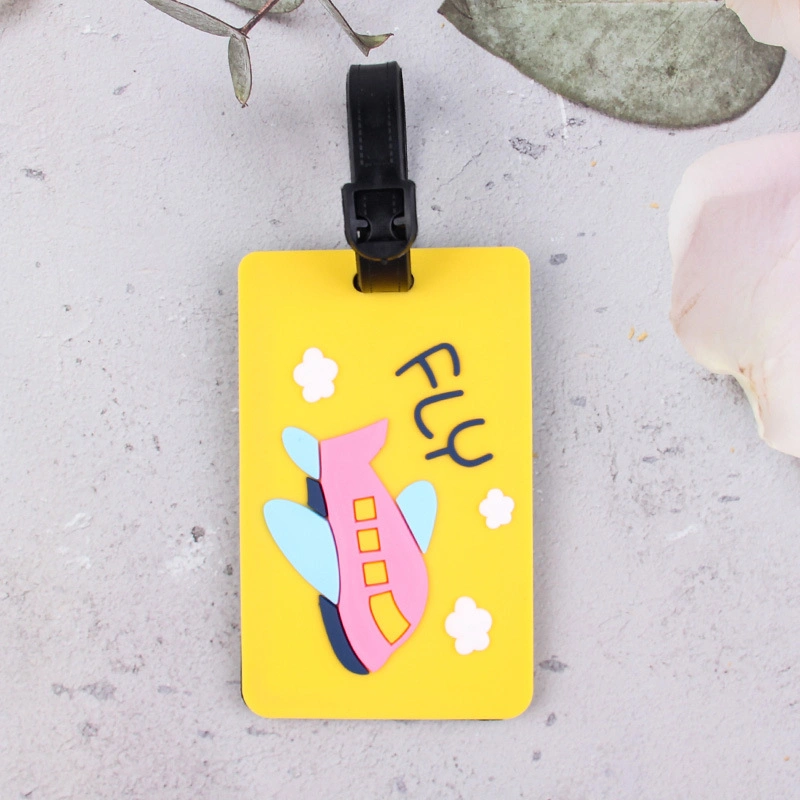 En caoutchouc souple PVC Luggage Tag mode Tag en silicone