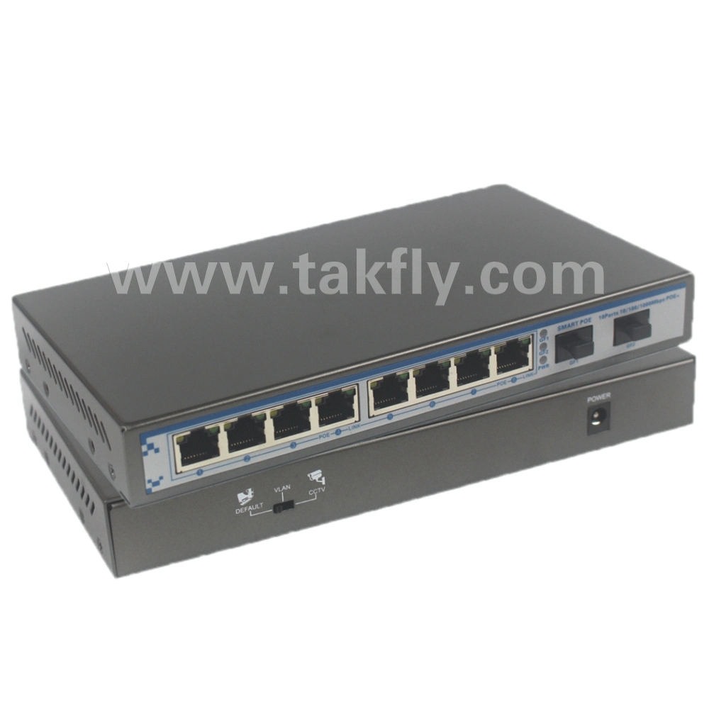 1000m à 8 ports Gigabit Poe de commutateur de réseau Ethernet 120W