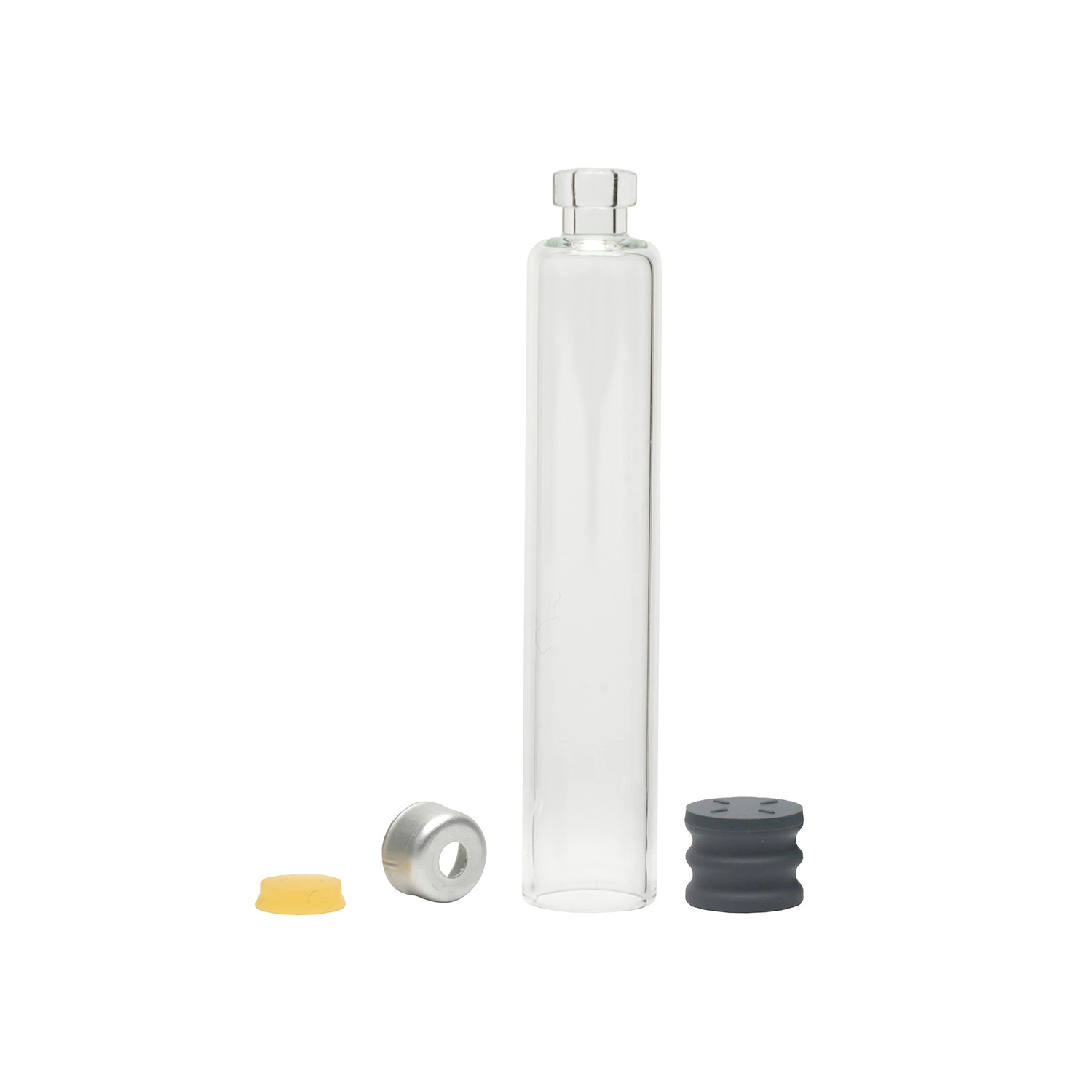 1,8ml 3ml Pharmazie Flüssigglas Barrel Cartridge mit Stecker Aluminium Kappe