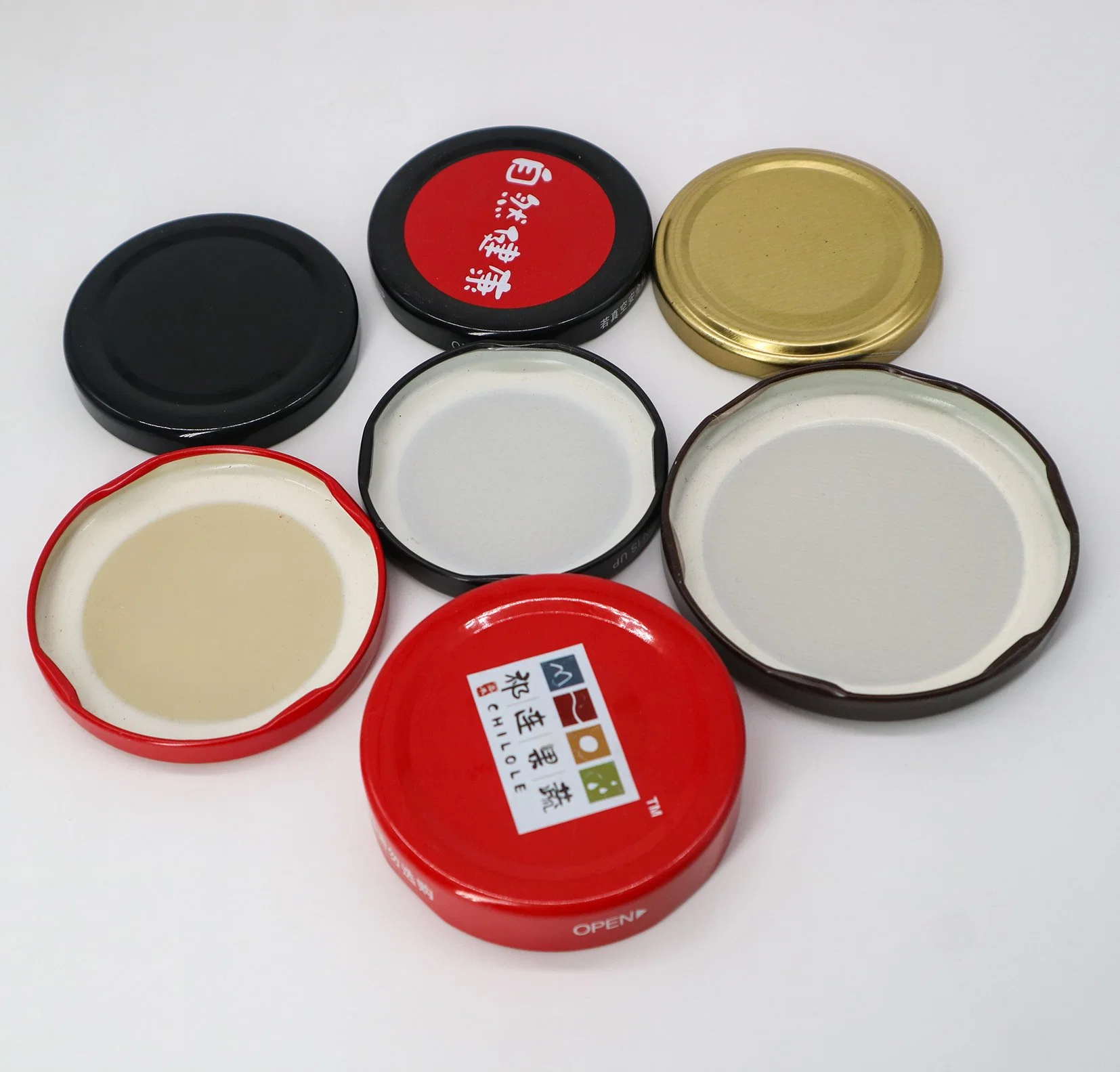 High quality/High cost performance  Size 38# 43# 48# 53# 58# 63# 70# 82# Metal Twist off Lids Tinplate Lug Caps Bottle Cap