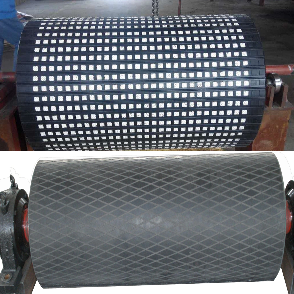 Rubber Diamond Pulley Lagging Ceramic Rubber Sheet with Cn Layer