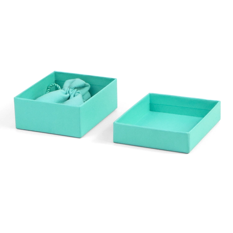 Firstsail Best Price Paper Cardboard Lid and Base Kids Gift Bracelet Jewelry Packing Boxes with Cloth Bag