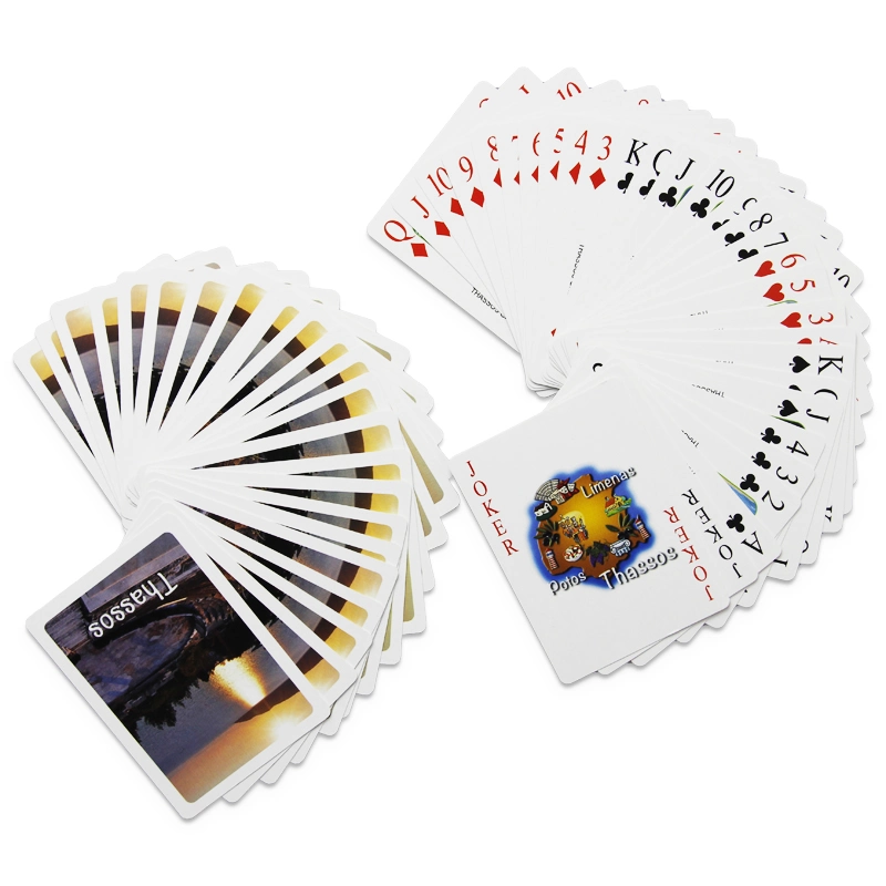 Poker papel Tarjetas de juego Promoción de Poker Regalo Tarjetas de juego