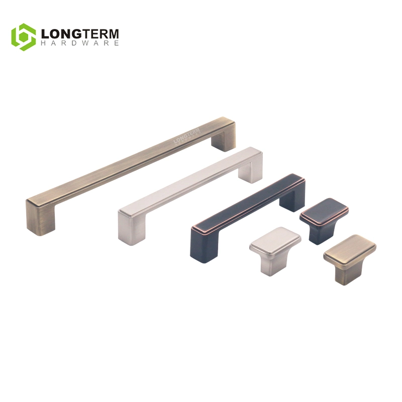 New Design Square Cabinet Handles Furniture Hardware Accessories Square Bar Drawer Kitchen Pull