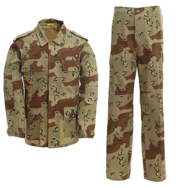 China fábrica suministro BDU Woodland Camuflaje estilo militar uniforme táctico