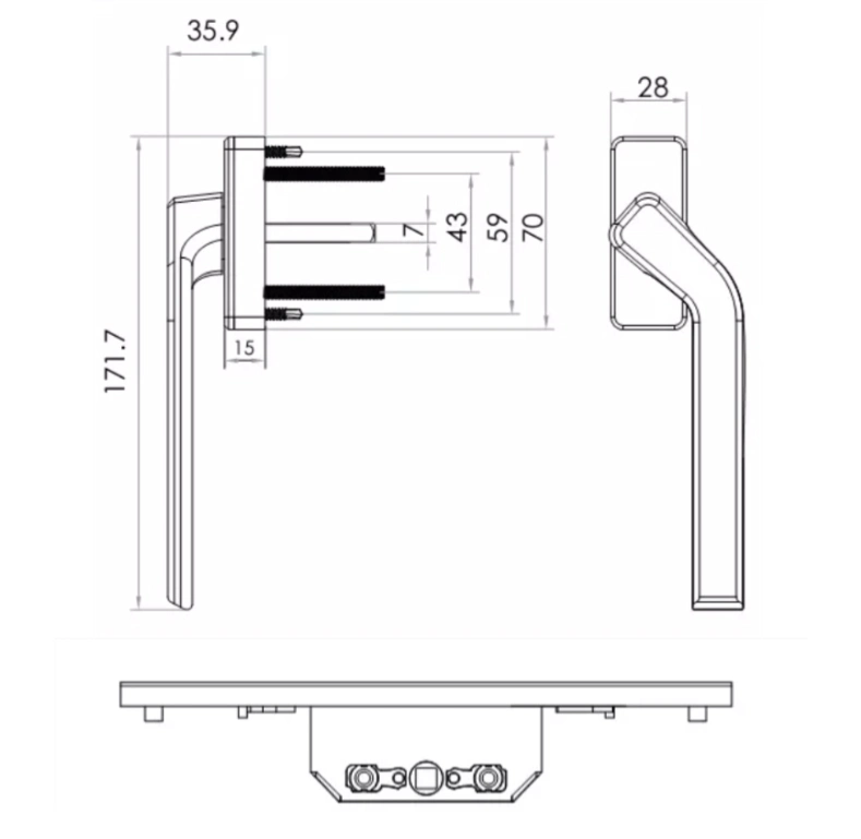 Double Cylinder Deadbolt 5 Lever Mortice Deadlock