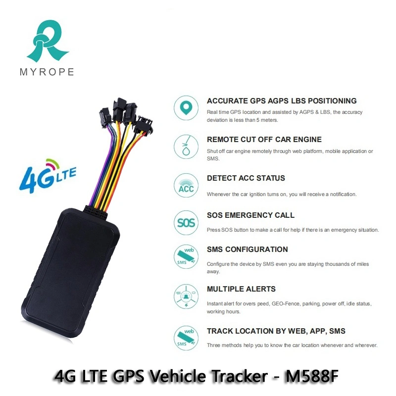 نظام تعقب GPS السيارة نظام تعقب GPS سيارة شاحنة دراجة بخارية مع إيقاف تشغيل الطاقة واكتشاف نظام التحكم في ثبات السرعة التكيفي (ACC)