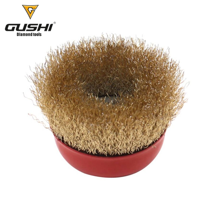 Flat Shape Bevle Brush Crimped Wire Brush