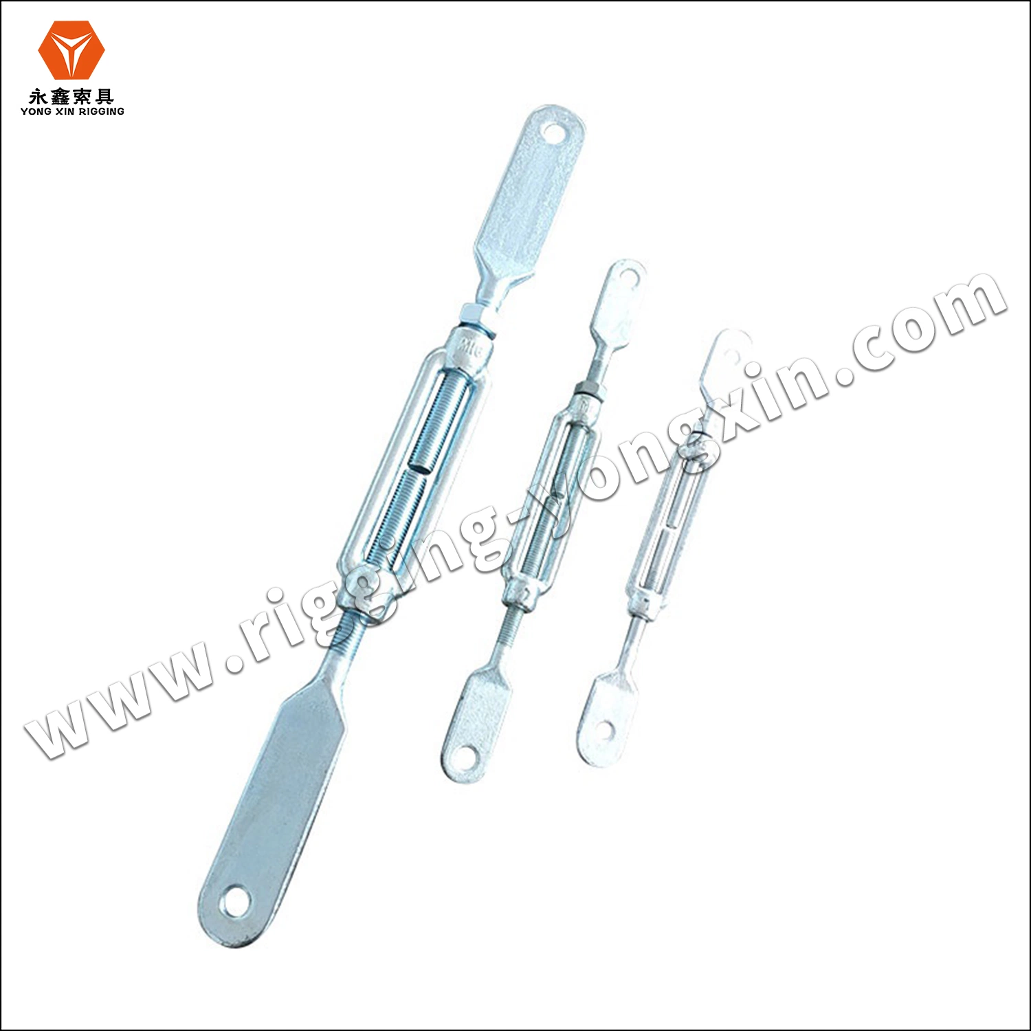 M6-M56 Standard Drop Forged Stainless Steel DIN1480 Turnbuckles with Hook and Eye