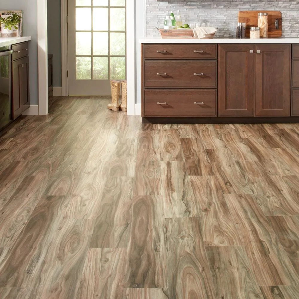 Espelhado Pine madeira impermeável piso laminado sólido