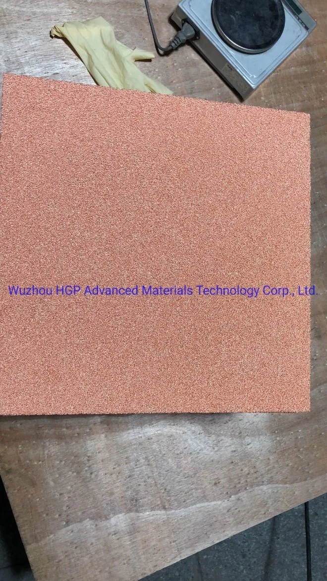 Porous Metal Foam Copper, L460mm*W380mm*T6.0mm