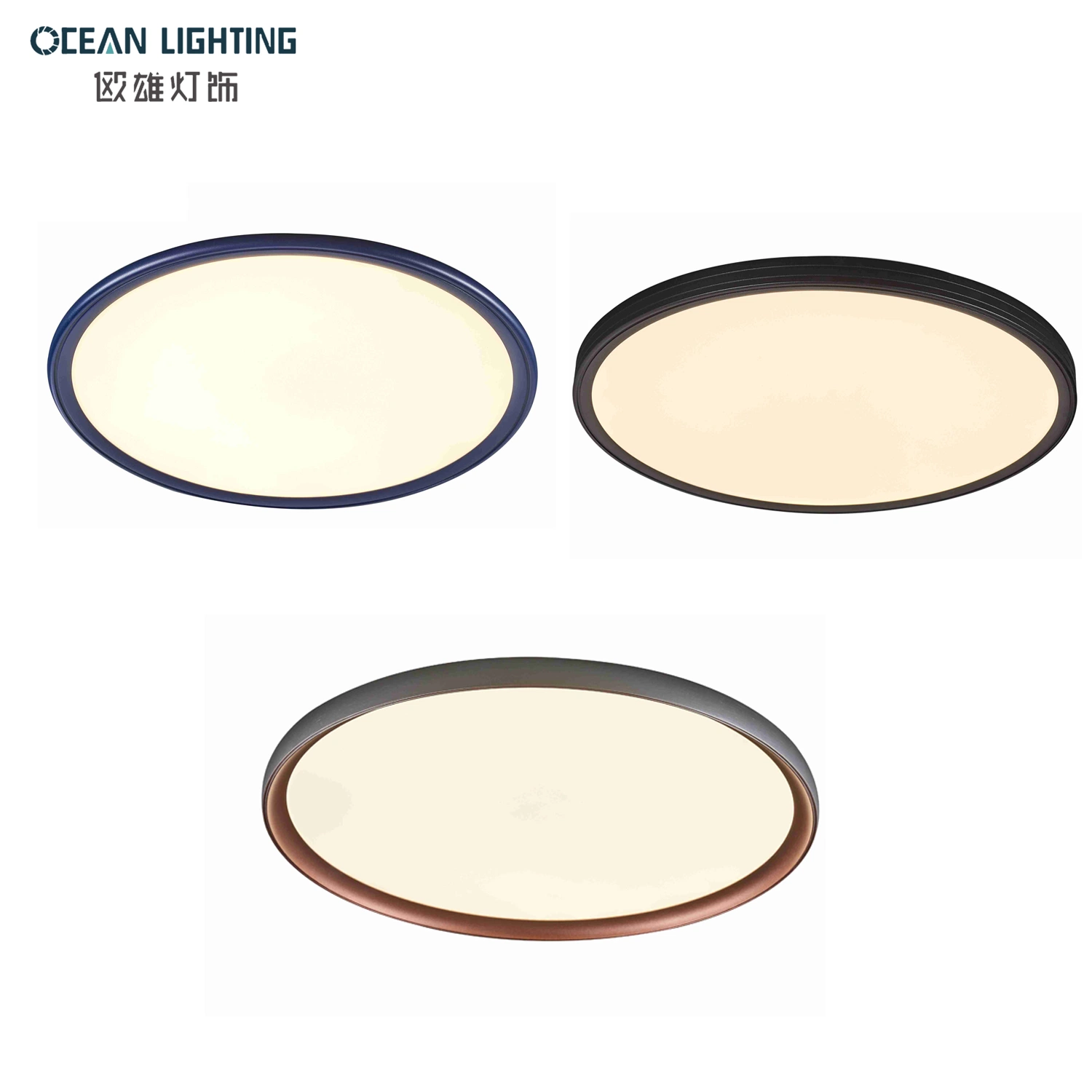 Gold White Sala de estar moderna Living Study Light Interior Light Candeeiro LED de tecto