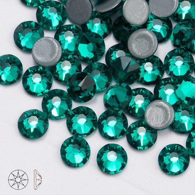 16 Cuts High-Quality K9 Crystal Glass Flat Back Hot Fix Rhinestones for Shoe or Garment Decorations