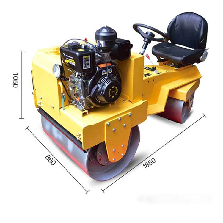 Ton Ride Doppeltrommel Hydraulische Straße Vibrations-Roller Compactor