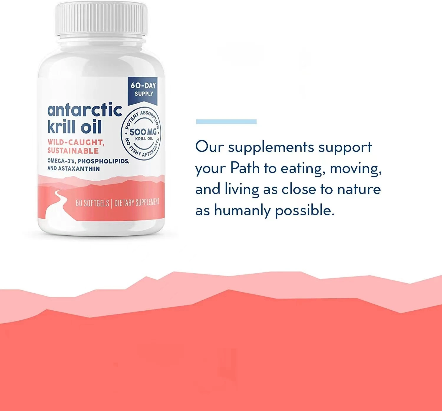 Wholesale Private Label Antarctic Krill Oil Softgel with Omega-3 EPA DHA