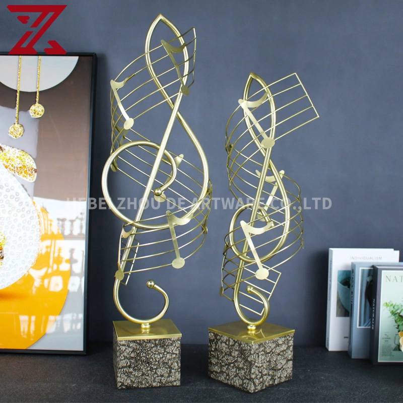 Großhandel Einzigartige Design Golden Home Einrichtung Set Leder Blumenvase Metall Uhr Tablett Spiegel Home Dekoration Set