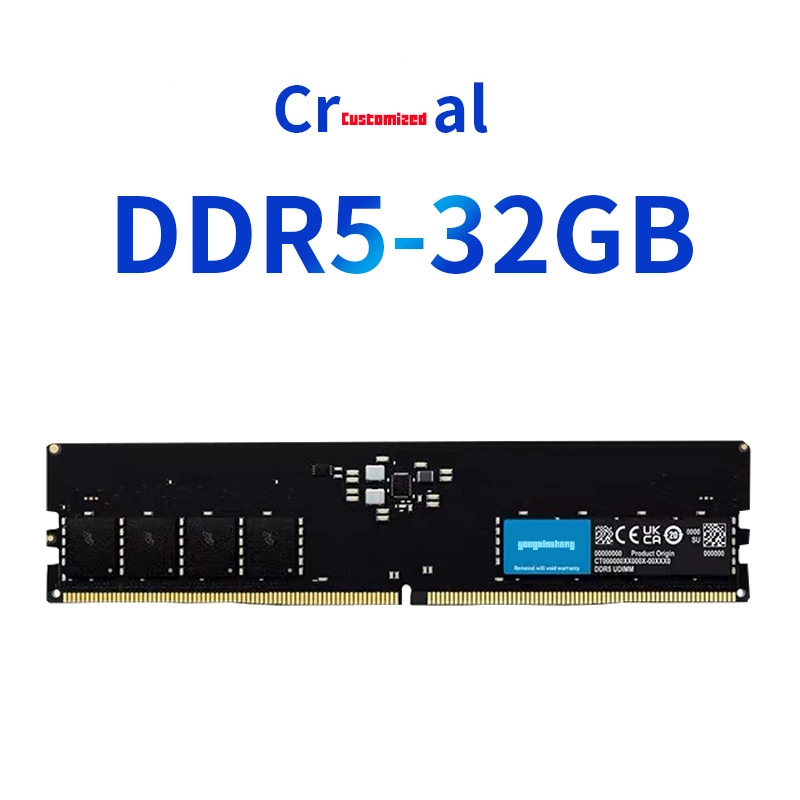 Desktop PC Memoria RAM 8g 16g 32g 16gx2 Kit DDR4 DDR5 3000 3200 3600 4800 MHz DIMM SODIMM RGB Memory Cards for Notebook Laptop