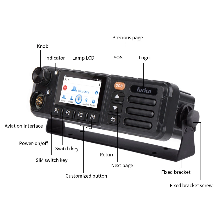 High quality/High cost performance  Wireless Communication and Best-Selling 4G Mobile Radio Inrico TM-7p