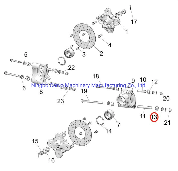 Auto de suspensión de Piezas de repuesto y deportista ATV Polaris Rzr Ranger &amp; General &amp;casquillo M12 Susp.