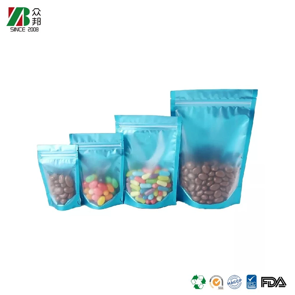 Small Plastic Packaging Bags For Teeth Clear Invisible Aligners Three side sealed Foil Back Flat Mylar Bag Zipper Plastic Bags