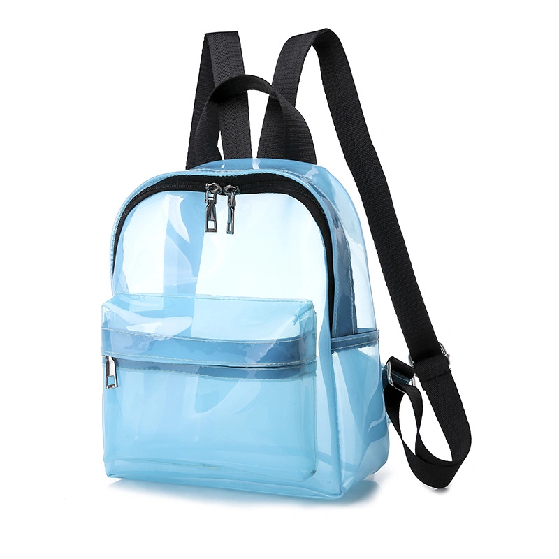 Mini Clear Transparent Candy PVC Backpack for Girl Women