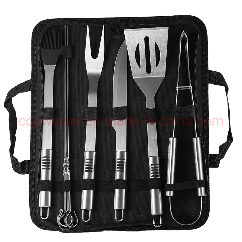 2022 Neue Outdoor Edelstahl BBQ Tools Kombination BBQ Set