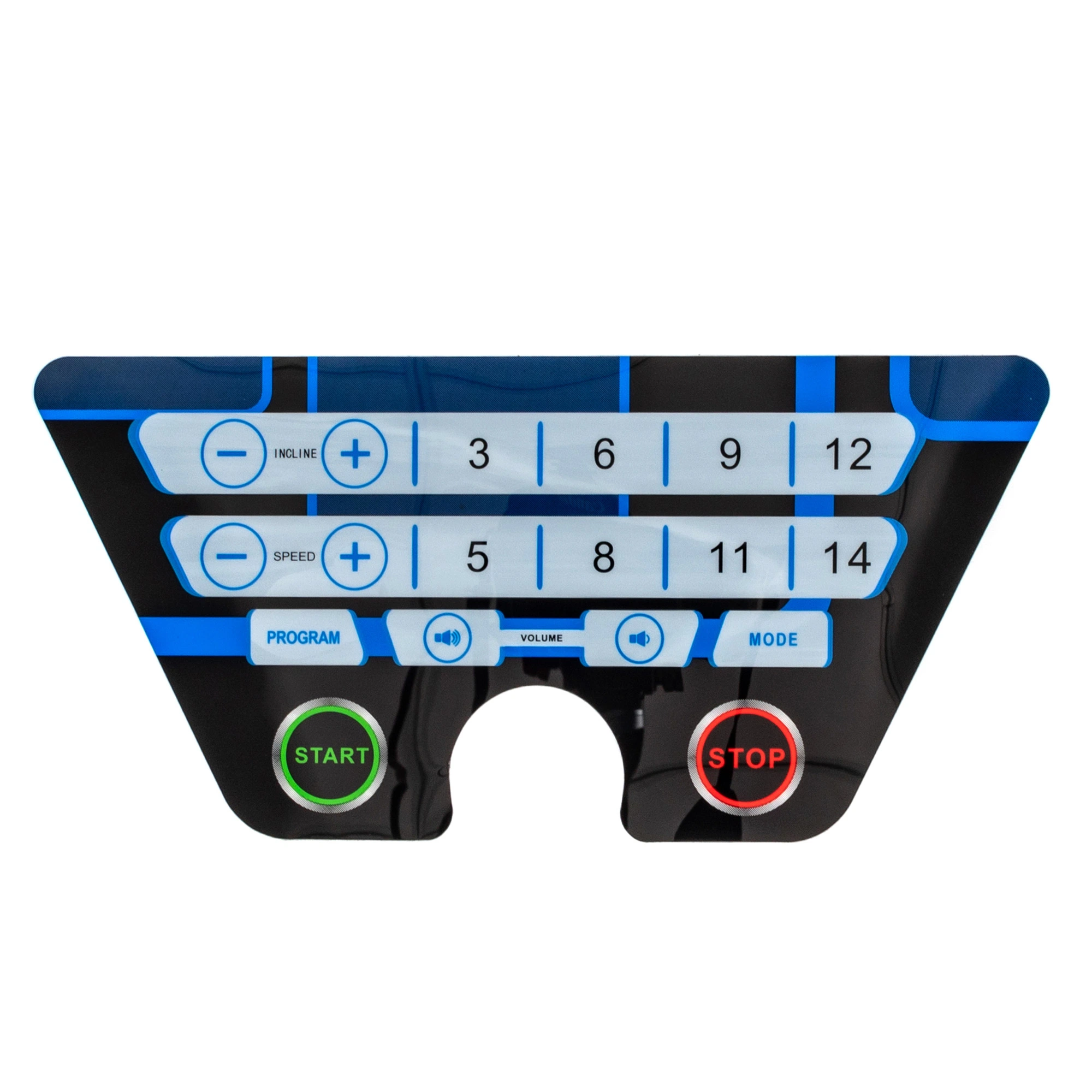 Custom Graphic Overlay Membrane Switch Keyboard Touch Control Panel for Electronic Equipment