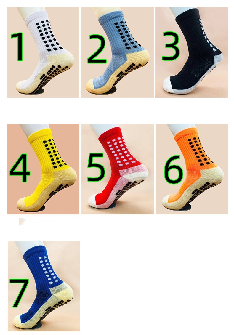 Mens Grip Socks Soccer Non Slip Socks for Men Anti Slip Hospital Socks Grippers Non Skid Training Athletic Socks Size 38-45