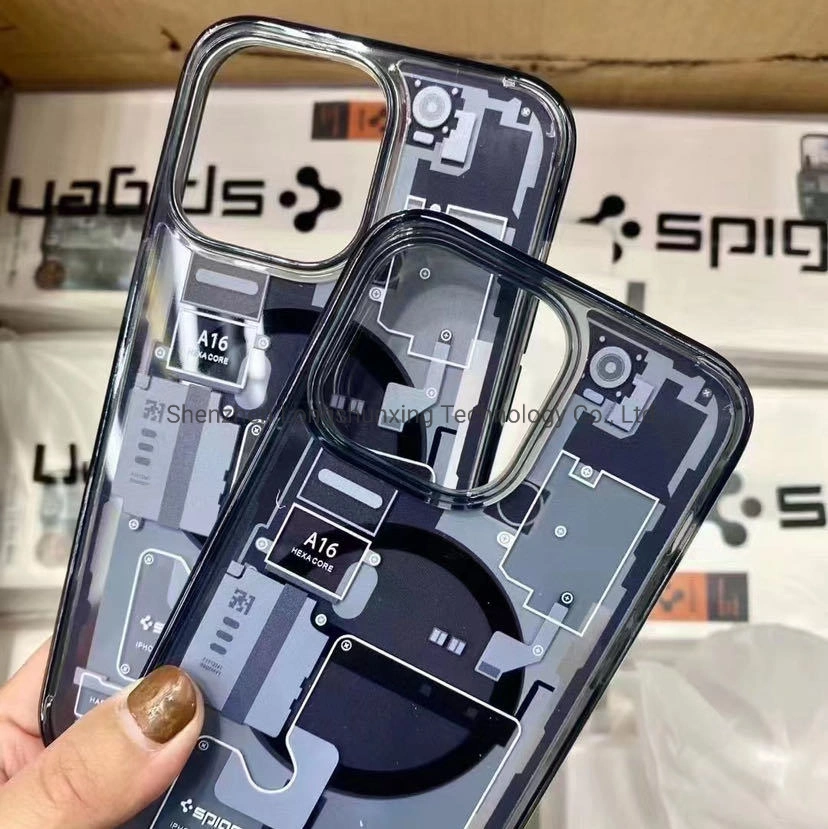 Wholesale Mobile Phone Accessories Spigen Tough Armor Mobile Cell Phone Case for iPhone 12 13 14 PRO/Plus, Hybrid Shockproof Plastic iPhone and Samsung Case