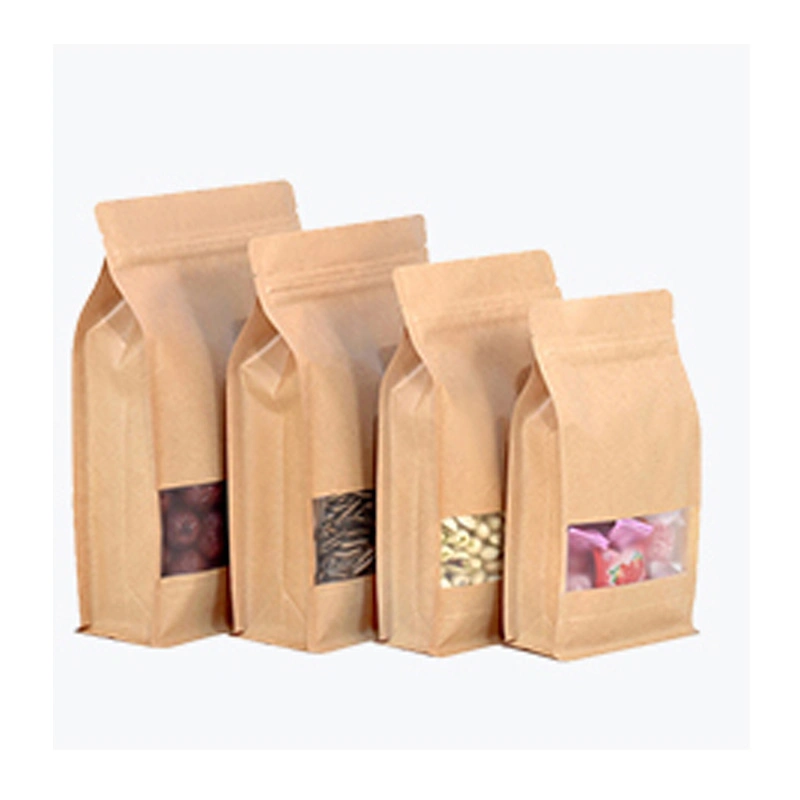 Customized & in Stock Coffee/Tea Stand up Pouch Kraft Paper Bags