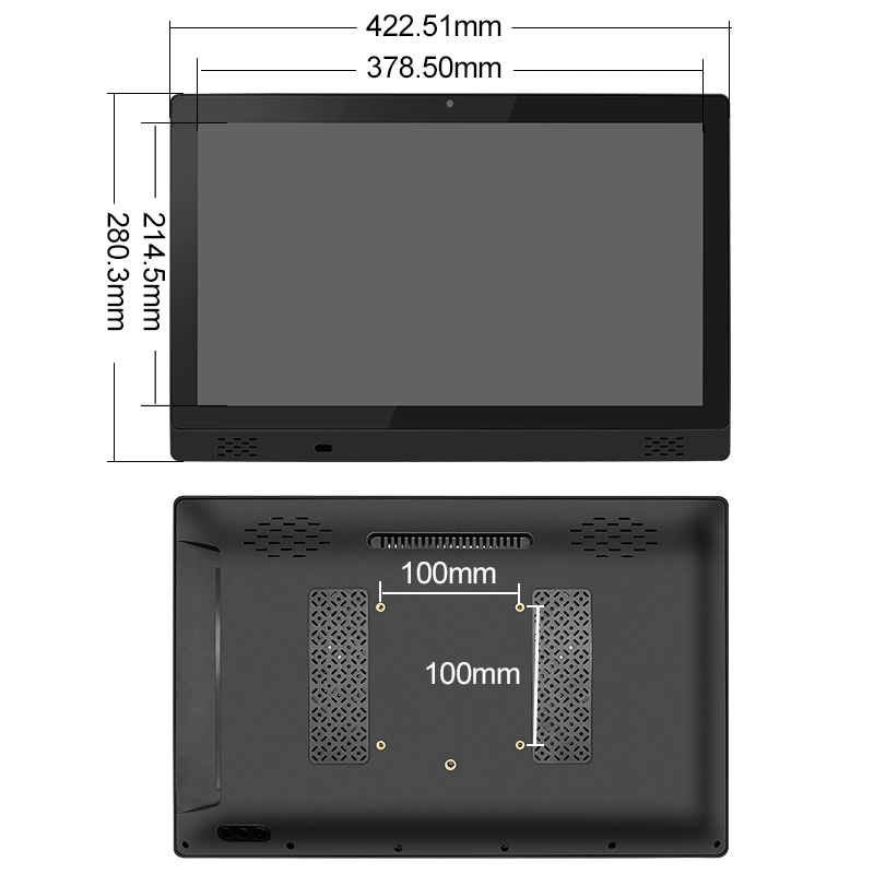 17.3 Inch Smart Aio Tablet Pure Flat Pcap Touch Panel Rk3399 Business Desktop Android Computer