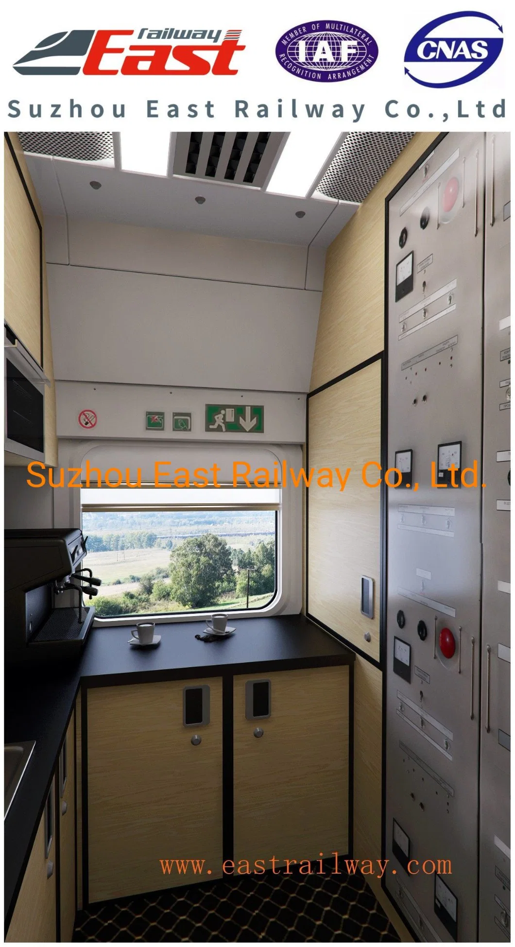 Внутренних Дел железнодорожного транспорта кухня/столовая для перевозки на автобусе/Лрт/Emu/метро
