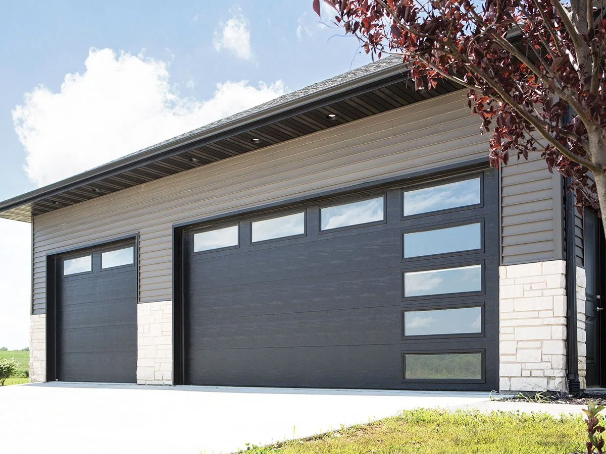 Un design moderne jusqu'porte de garage électrique d'inclinaison