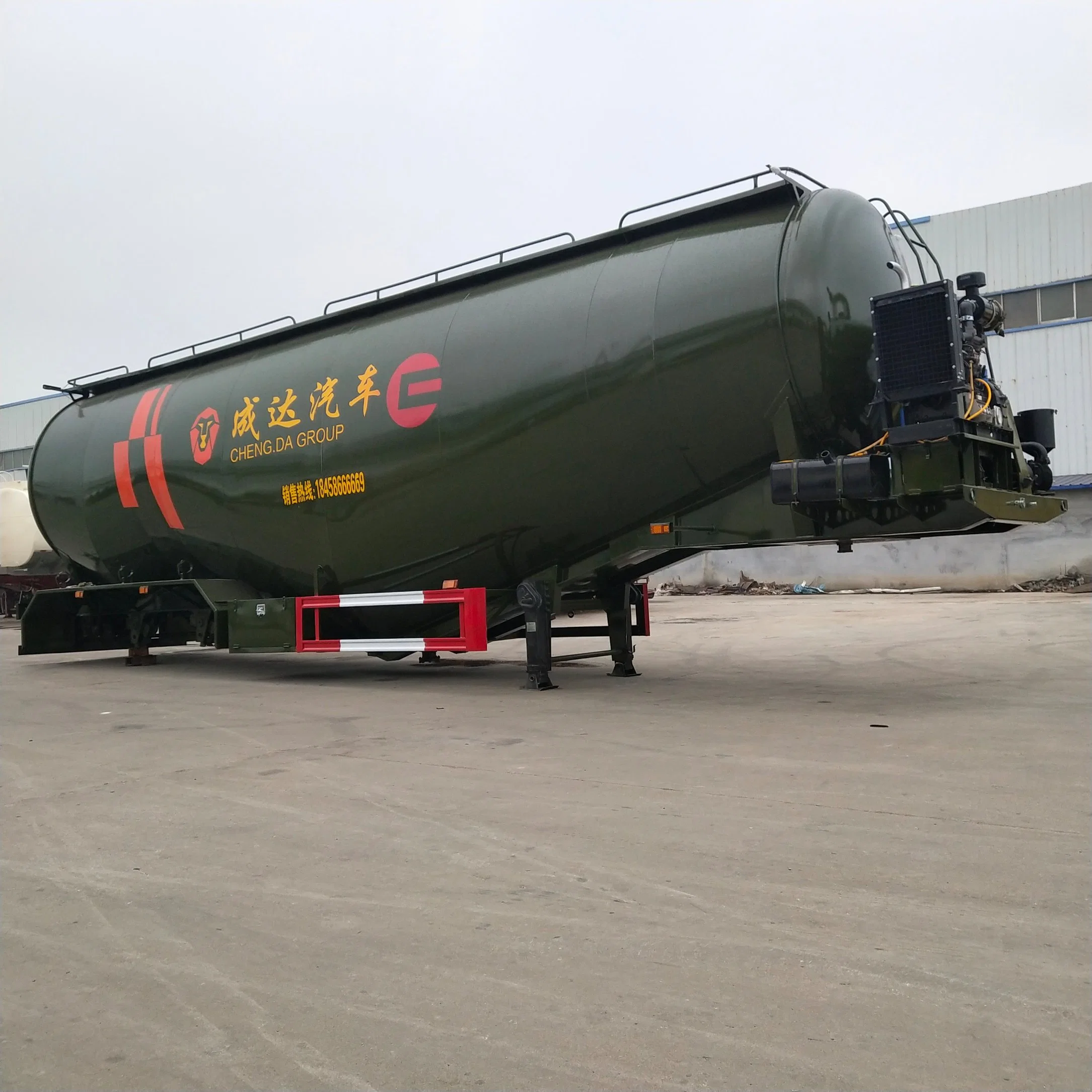 Chengda 35 Tons Used Tankers 30000L Bulk Cement Powder Tank Truck for Sale