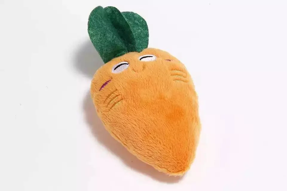 Custom Plush Pet Toys Animal Plush Toys Carrot Make Sound Toy Pet Wholesale/Supplier