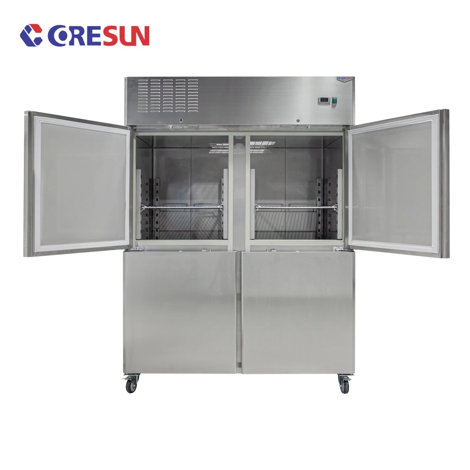 Industrial Commercial Hotel Four Doors Fridge 4 Door Vertical Upright Refrigerator Chiller Deep Freezer Chiller Price