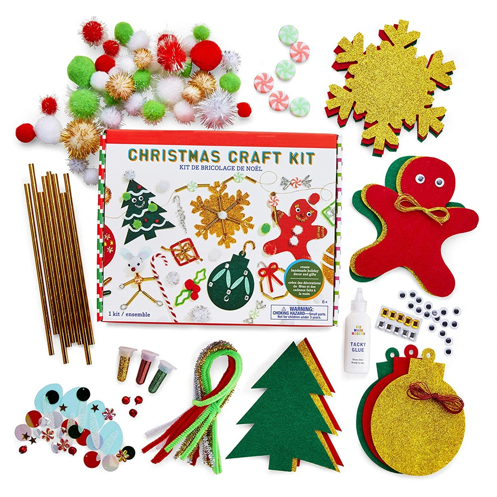 Christmas Tree Decorations & Ornament DIY Holiday Craft Kit for Kids