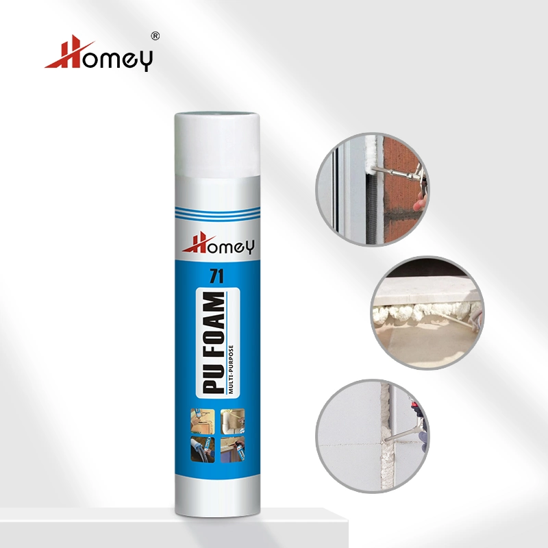 Homey High quality/High cost performance  Insulation 750ml Expanding Spray Liquid PU Foam