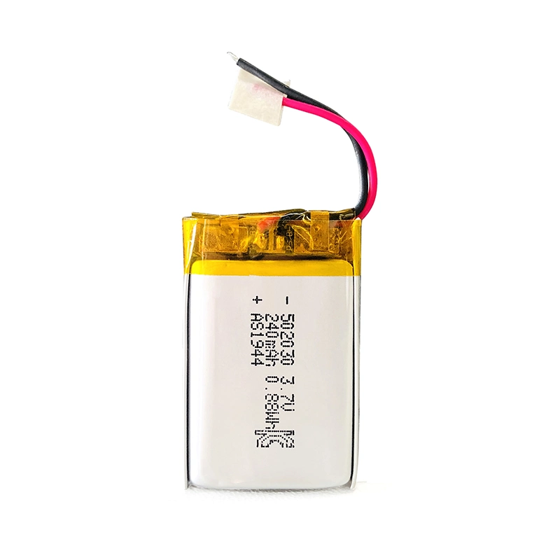 Dispositif médical 502030 Lipo Pack de Batterie 3,7 V 240mAh Batterie polymère rechargeable